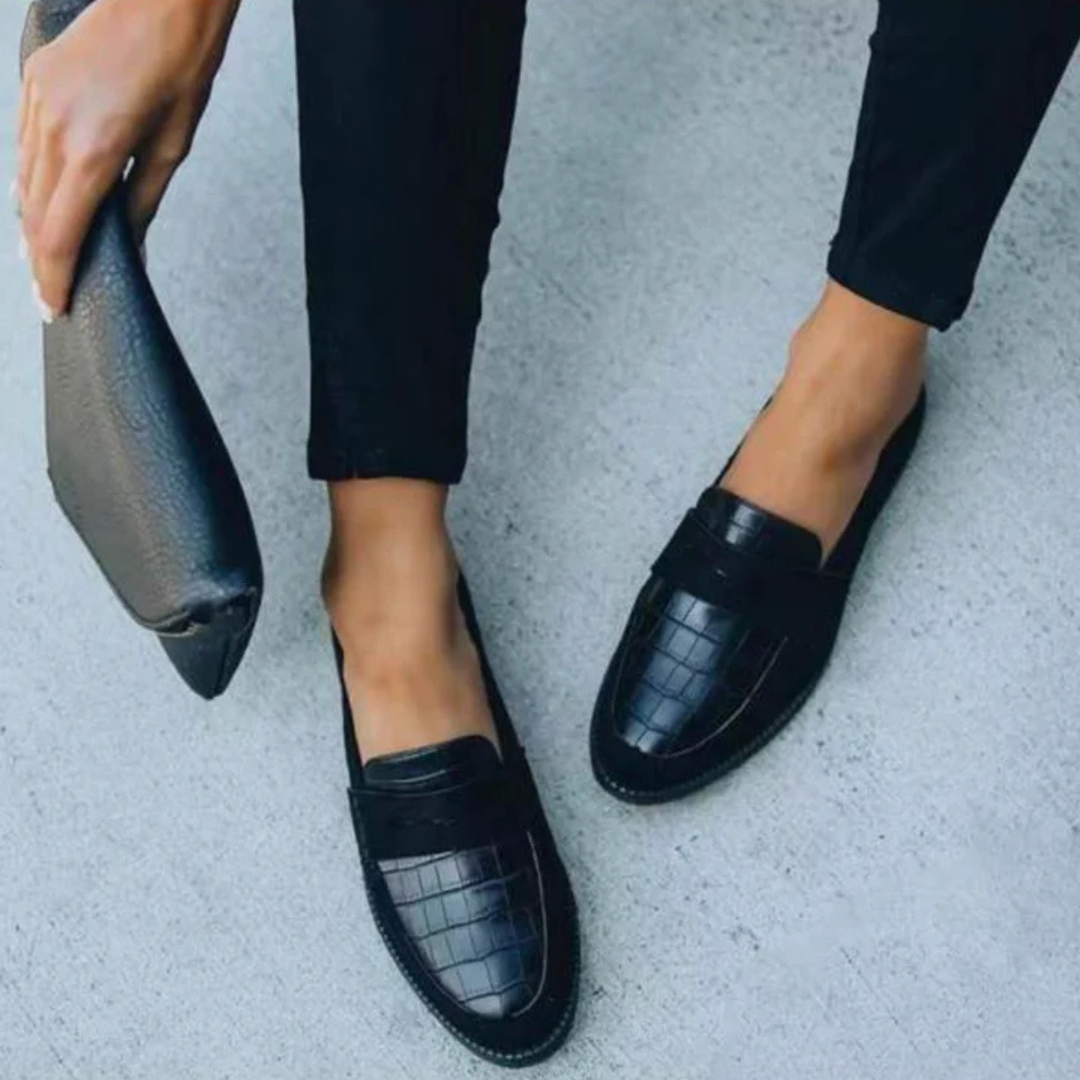 Women's Stylish Slip-On Loafers | Black