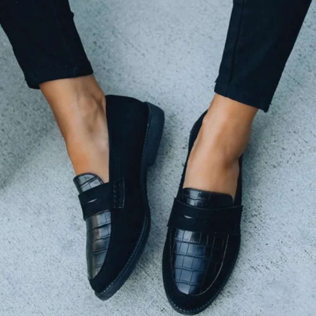 Women's Stylish Slip-On Loafers | Black