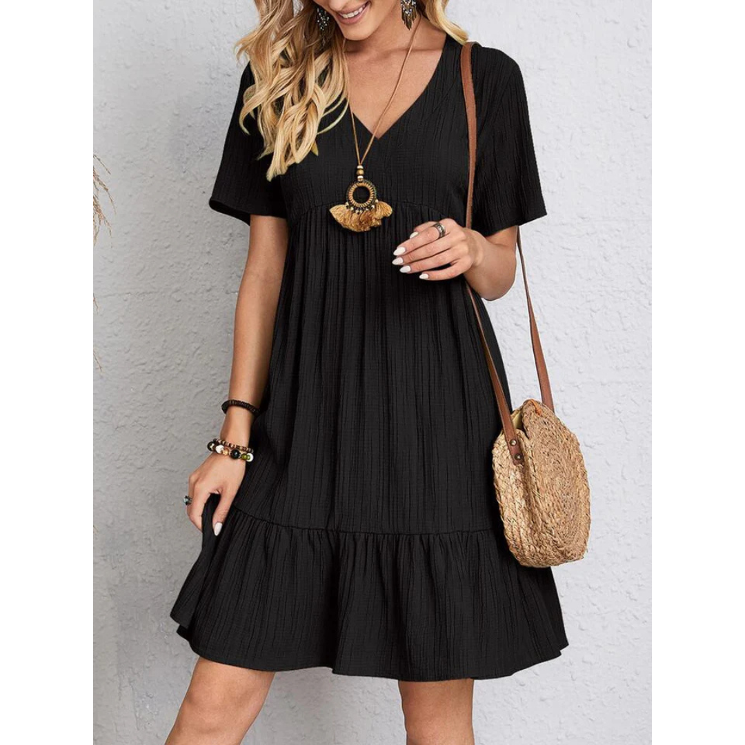 Women's Boho Short Sleeve Summer Dress | Mini