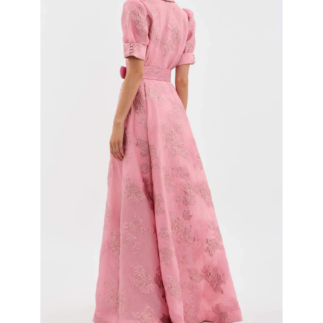 Women's Elegant Belted Dress | Maxi