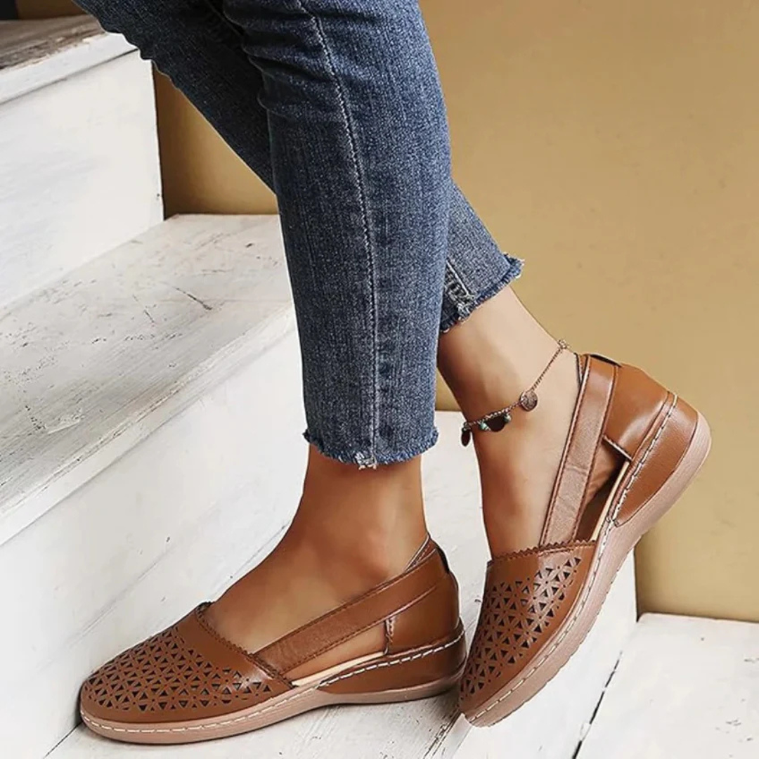 Women's Stylish Women's Cutout Loafers | Slip-On
