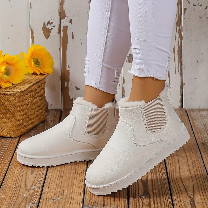 Trendy Women's Winter Ankle Boots | Stylish, Warm & Waterproof Design