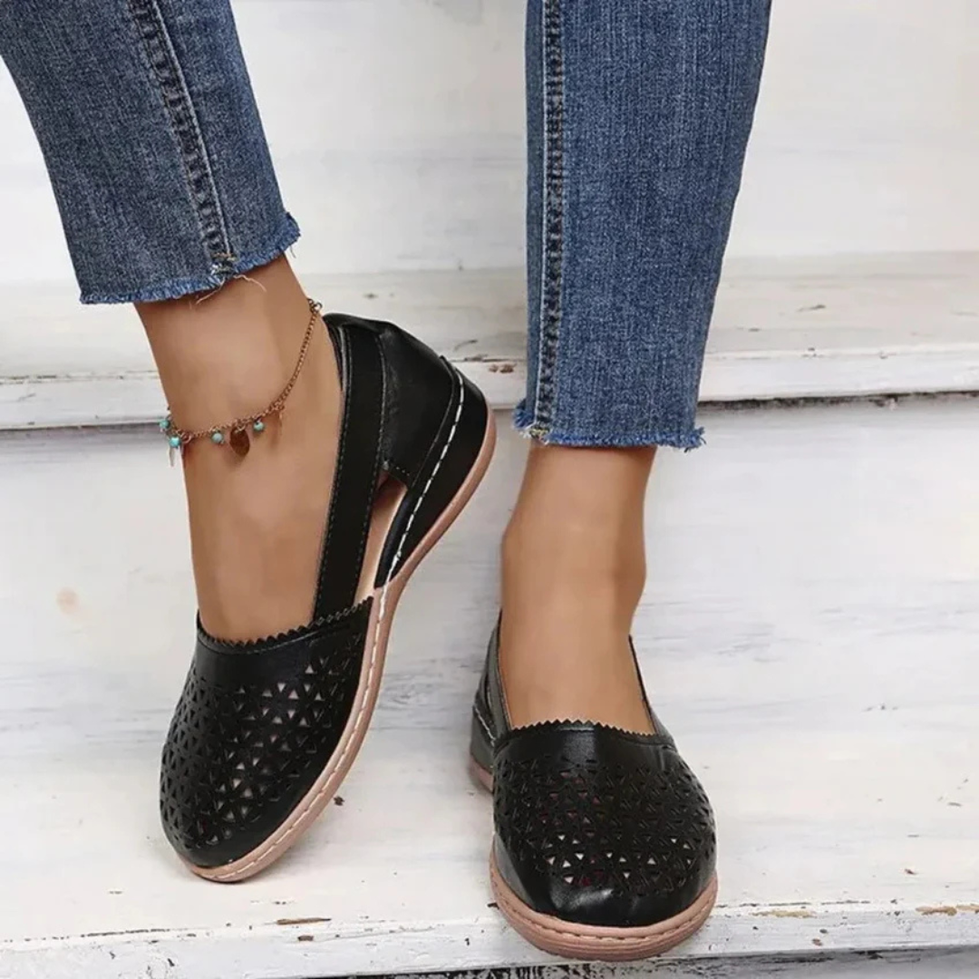 Women's Stylish Women's Cutout Loafers | Slip-On