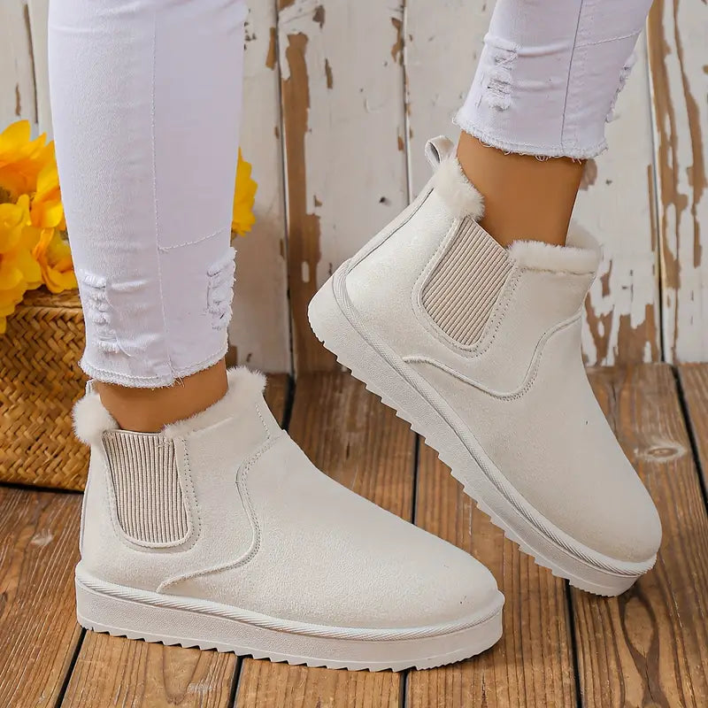 Trendy Women's Winter Ankle Boots | Stylish, Warm & Waterproof Design