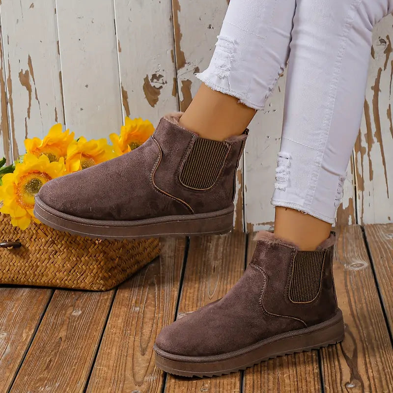 Trendy Women's Winter Ankle Boots | Stylish, Warm & Waterproof Design
