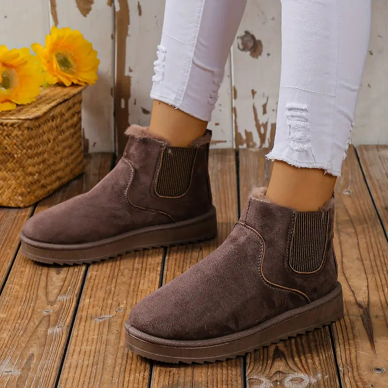 Trendy Women's Winter Ankle Boots | Stylish, Warm & Waterproof Design