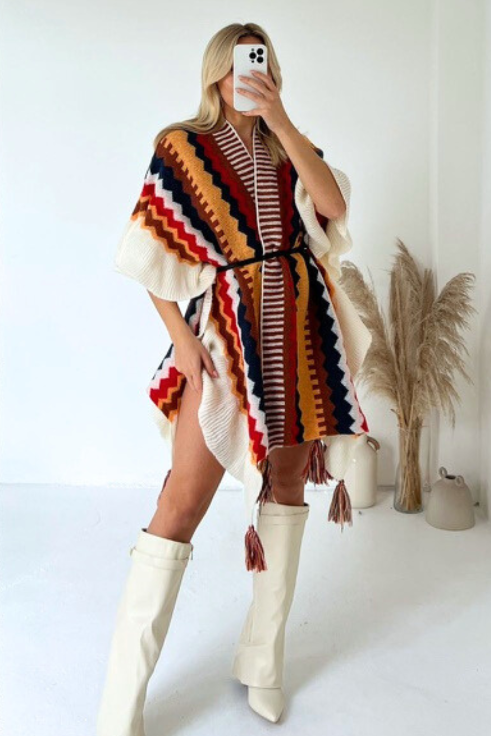 Astrid | Stylish Knitted Poncho for Women | Warm, Trendy, Versatile Design