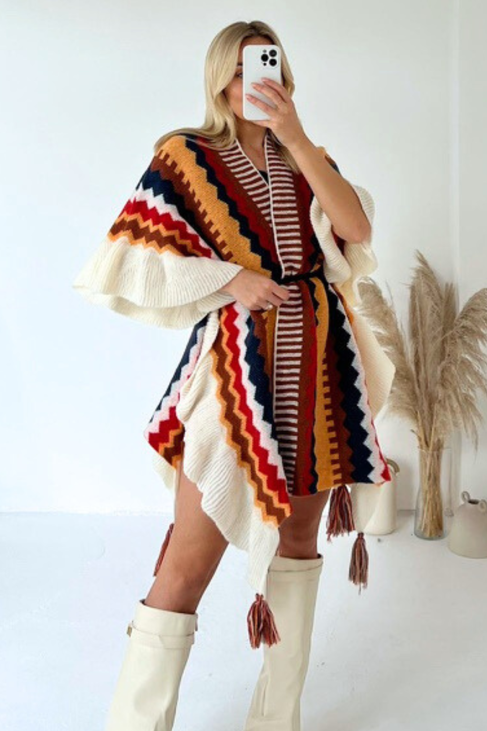 Astrid | Stylish Knitted Poncho for Women | Warm, Trendy, Versatile Design