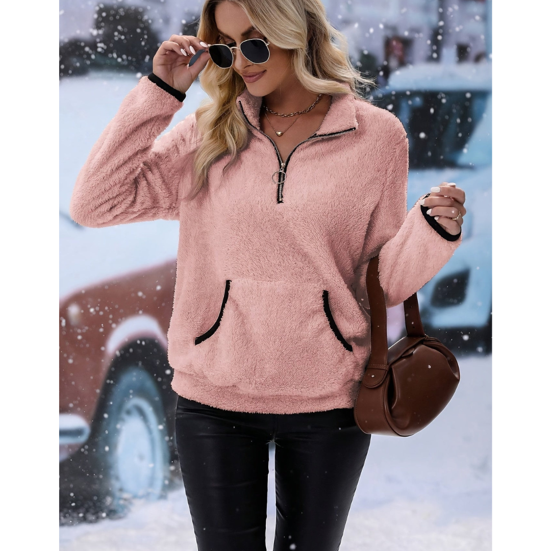 Frostine | Women's Cozy Half-Zip Jumper | Warm, Stylish, Perfect for Winter