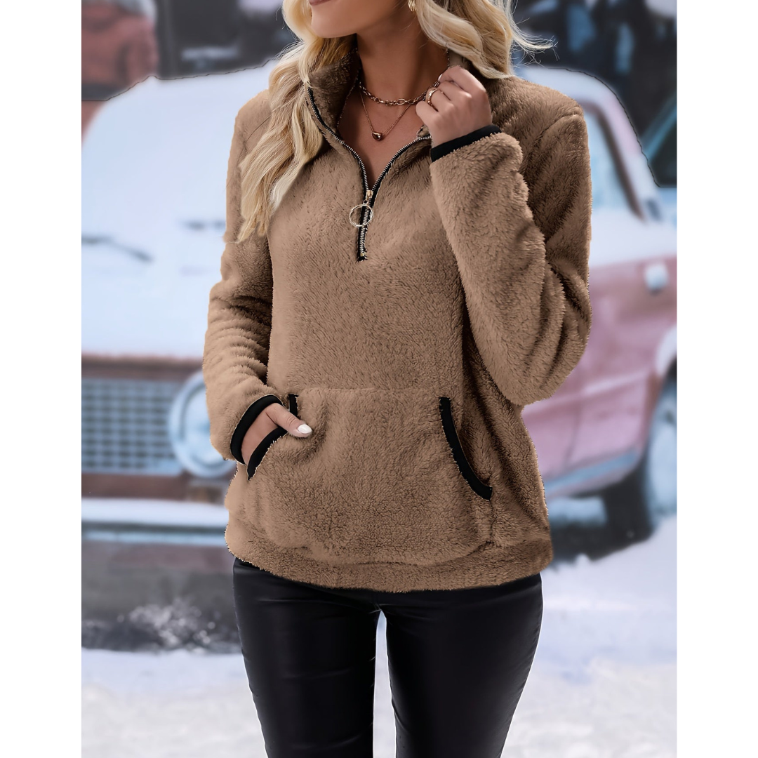 Frostine | Women's Cozy Half-Zip Jumper | Warm, Stylish, Perfect for Winter