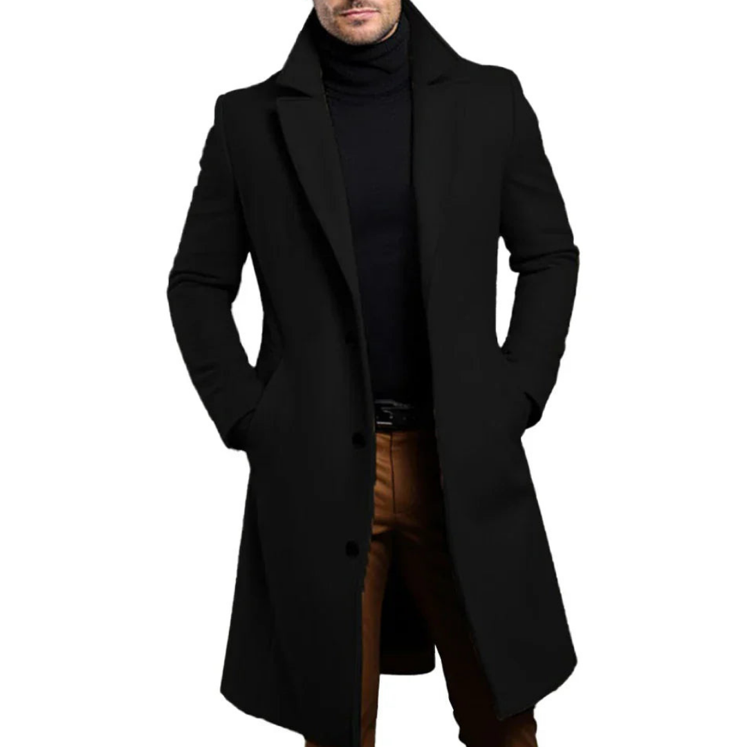 Loxley | Men's Long Overcoat | Stylish, Warm, Perfect for Winter Wear