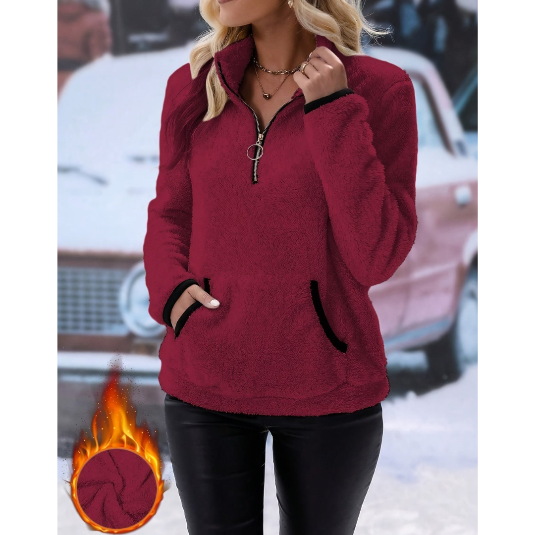 Frostine | Women's Cozy Half-Zip Jumper | Warm, Stylish, Perfect for Winter