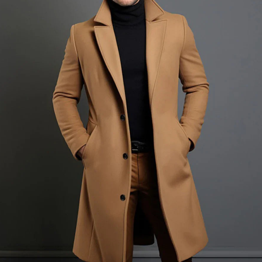 Loxley | Men's Long Overcoat | Stylish, Warm, Perfect for Winter Wear