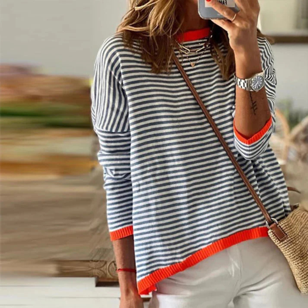 Benson | Women's Striped Pattern Jumper | Long Sleeve, Stylish, Comfortable