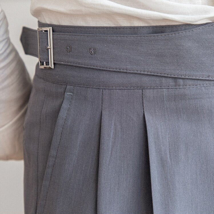 Benson | Classic Leather Belt Trousers | Stylish, Durable, Timeless Design