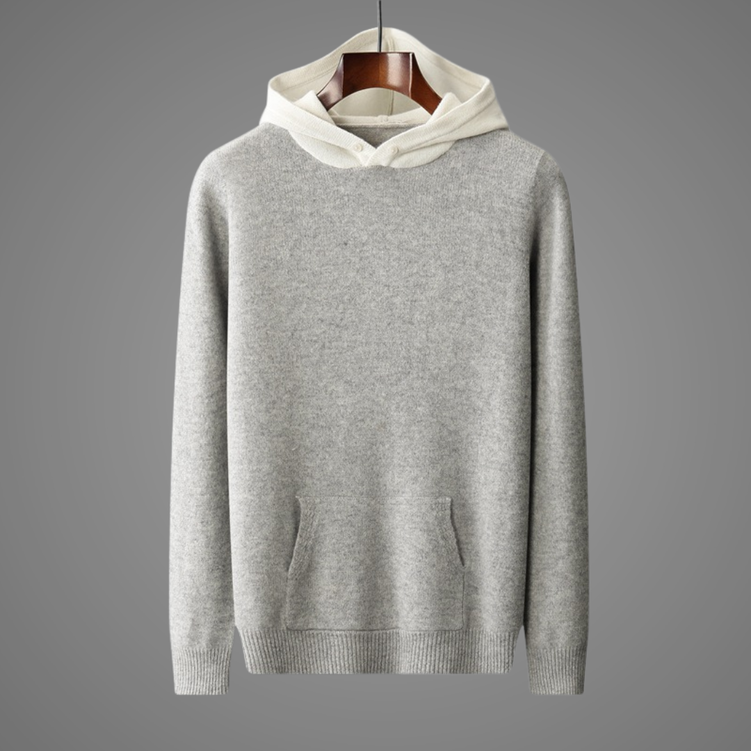 Cavendish | Men's Hooded Long Sleeve Jumper | Cosy, Stylish, Comfortable