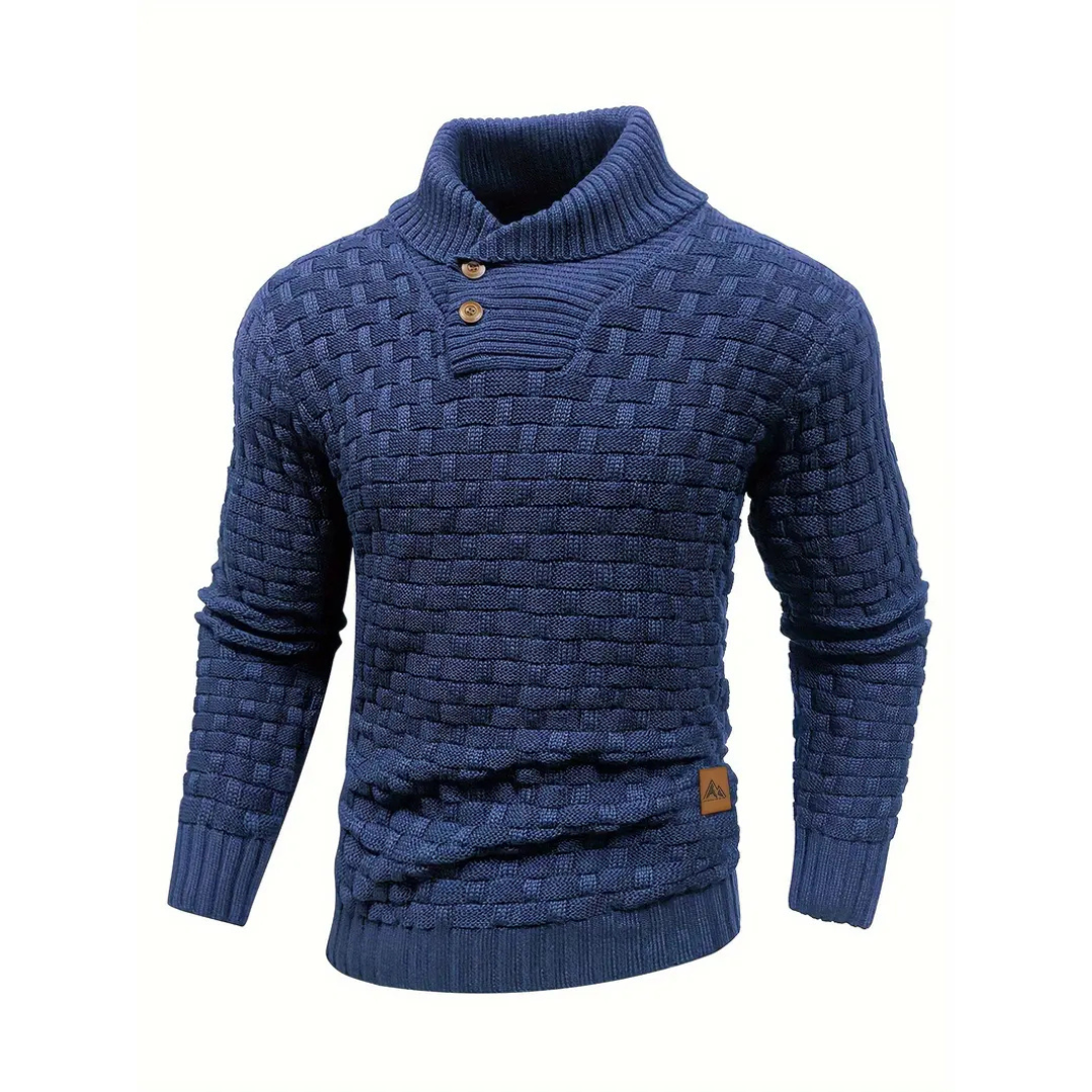 Bramwell | Men's High Neck Knit Jumper | Cosy, Stylish, Comfortable Fit