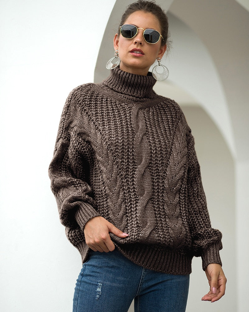 Lysander | Knitted High Neck Jumper for Women | Soft, Stylish, Versatile Design