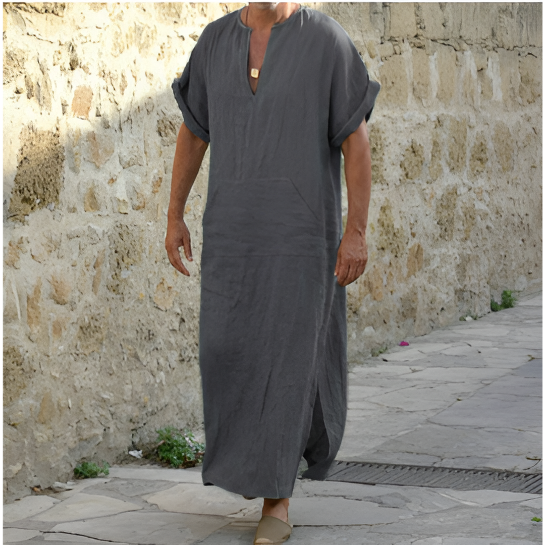 Bramwell | Stylish Long Shirt Dress with Slit for Men | Comfortable & Versatile