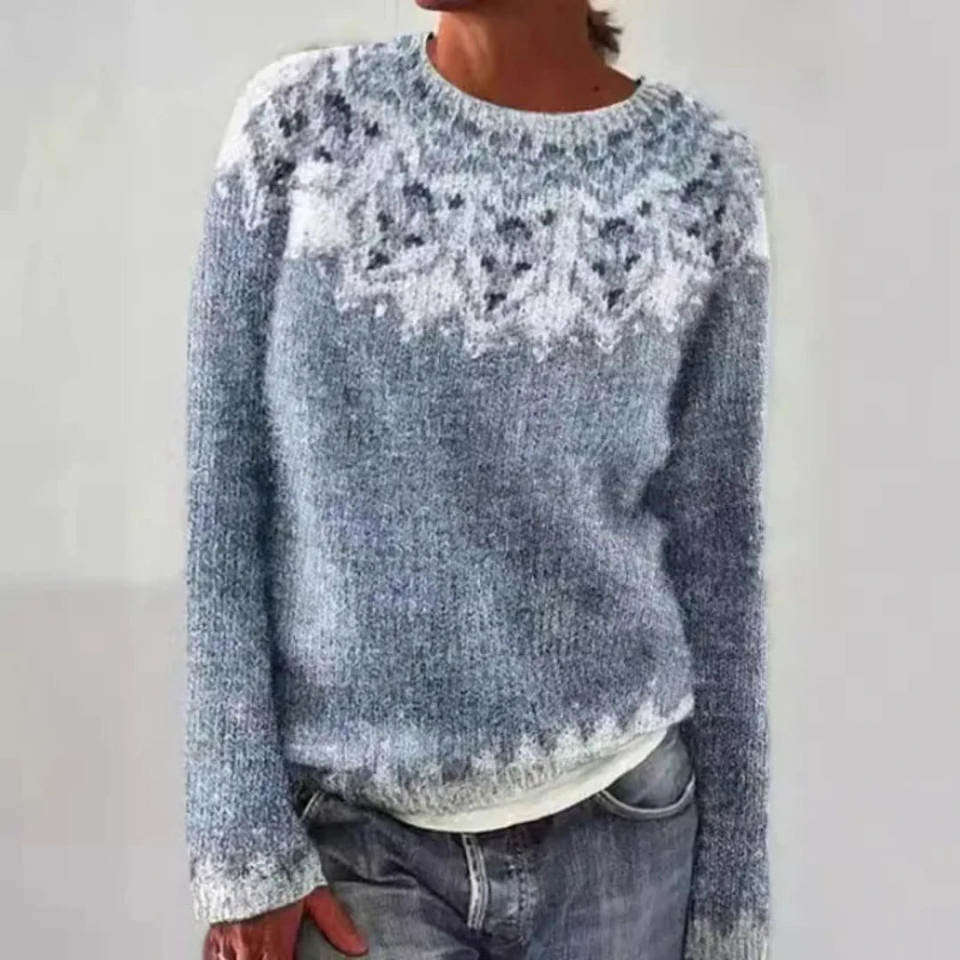 Frosthaven | Women's Crew Neck Knitted Jumper | Soft, Stylish, Warm