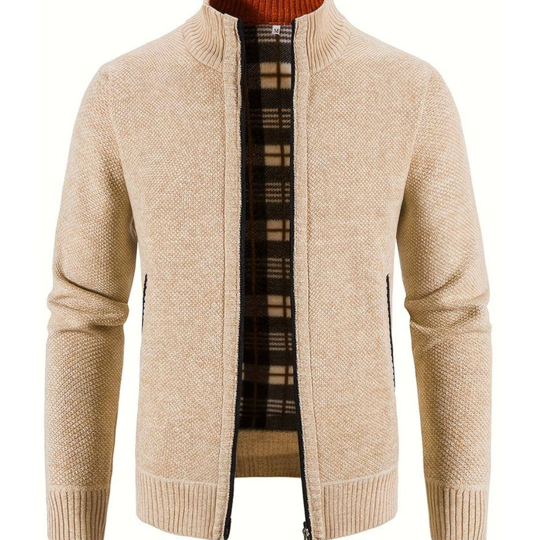 Farnsworth | Men's Zip-Up Knitted Cardigan | Stylish, Comfortable, Warm