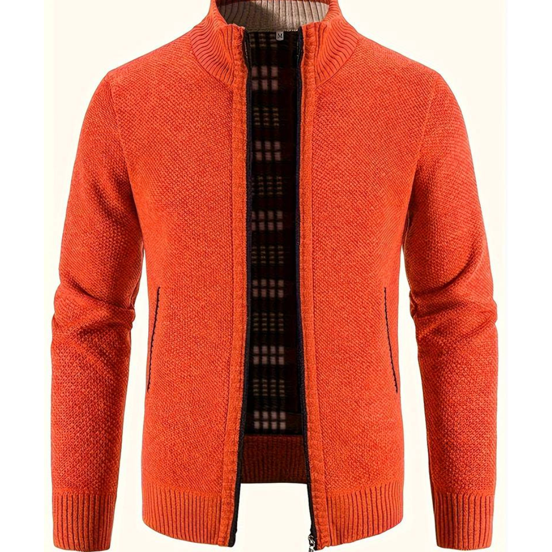 Farnsworth | Men's Zip-Up Knitted Cardigan | Stylish, Comfortable, Warm