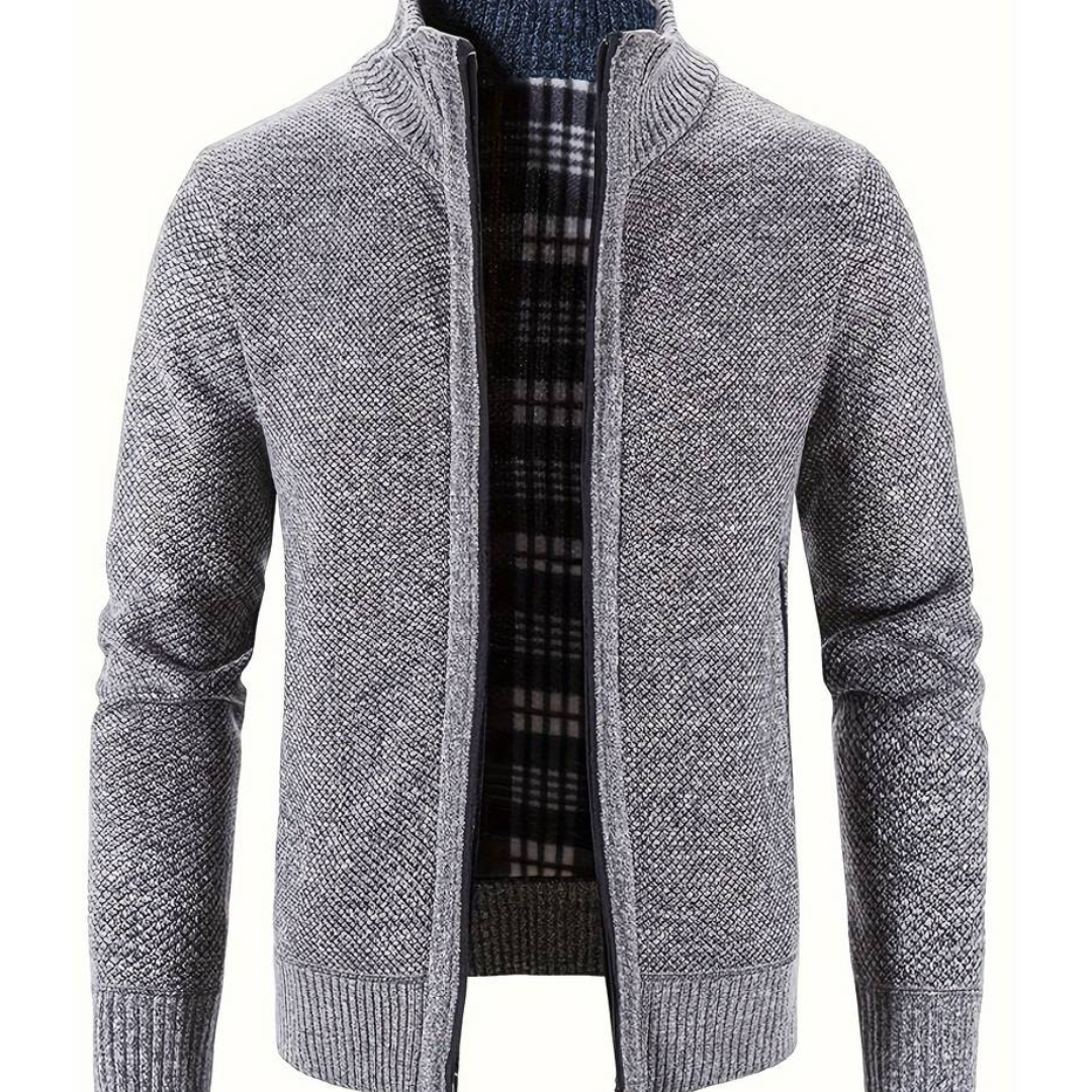 Farnsworth | Men's Zip-Up Knitted Cardigan | Stylish, Comfortable, Warm