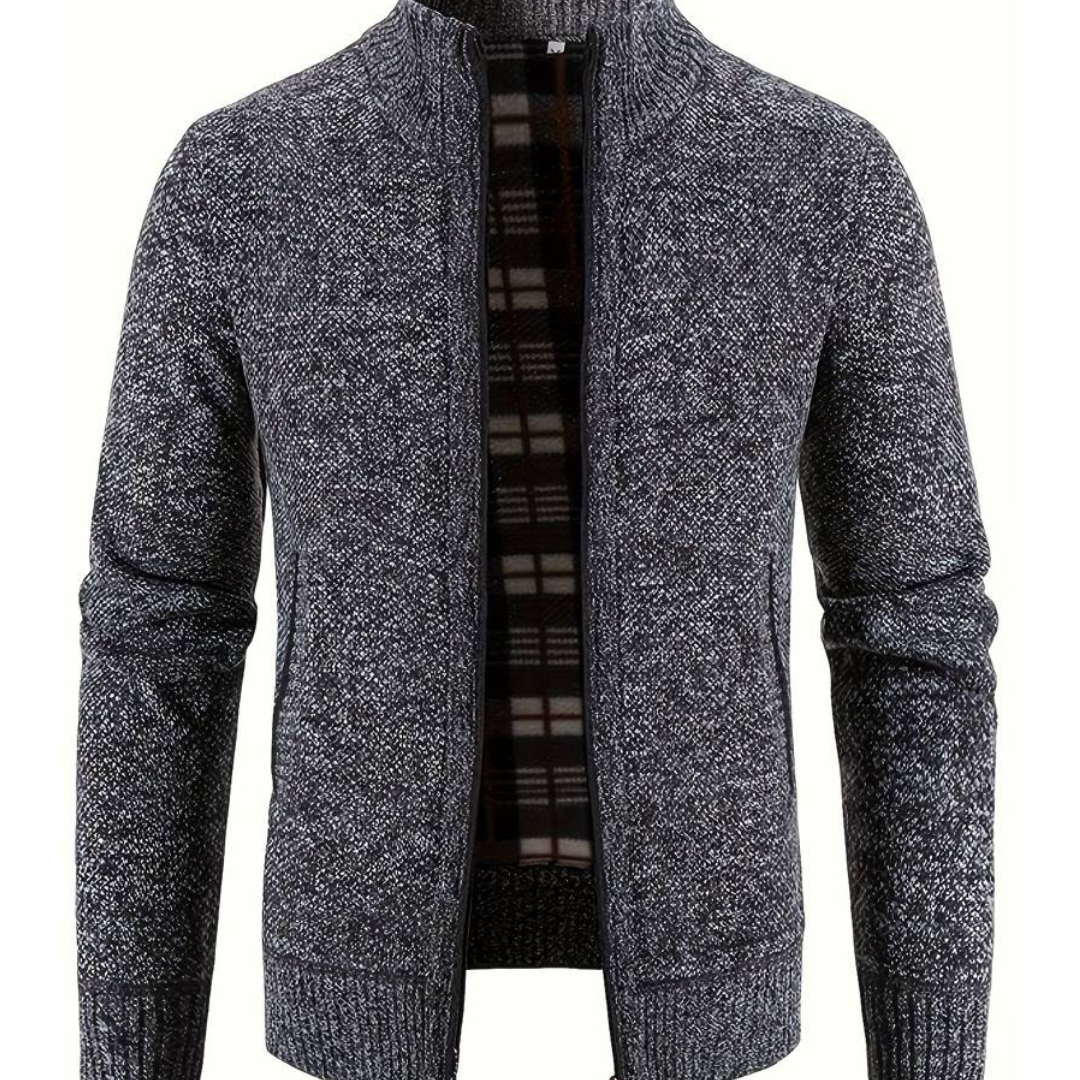 Farnsworth | Men's Zip-Up Knitted Cardigan | Stylish, Comfortable, Warm