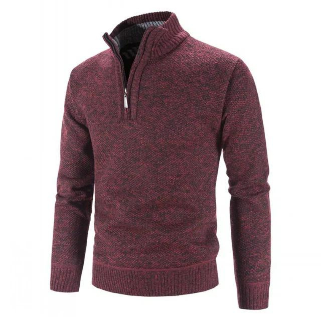 Bramwell | Men's Warm Knit Jumper | Half Zip, Stylish, Comfortable Fit