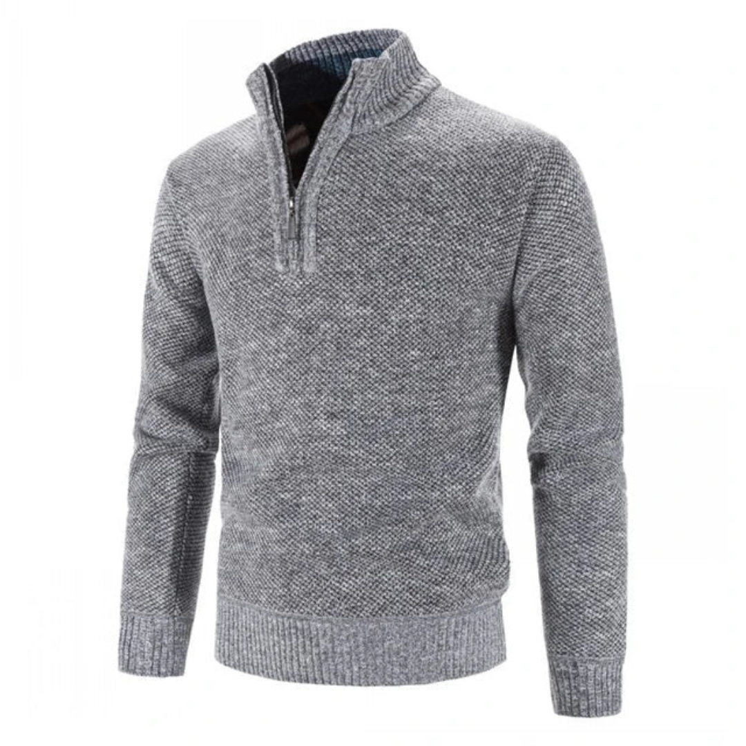 Bramwell | Men's Warm Knit Jumper | Half Zip, Stylish, Comfortable Fit