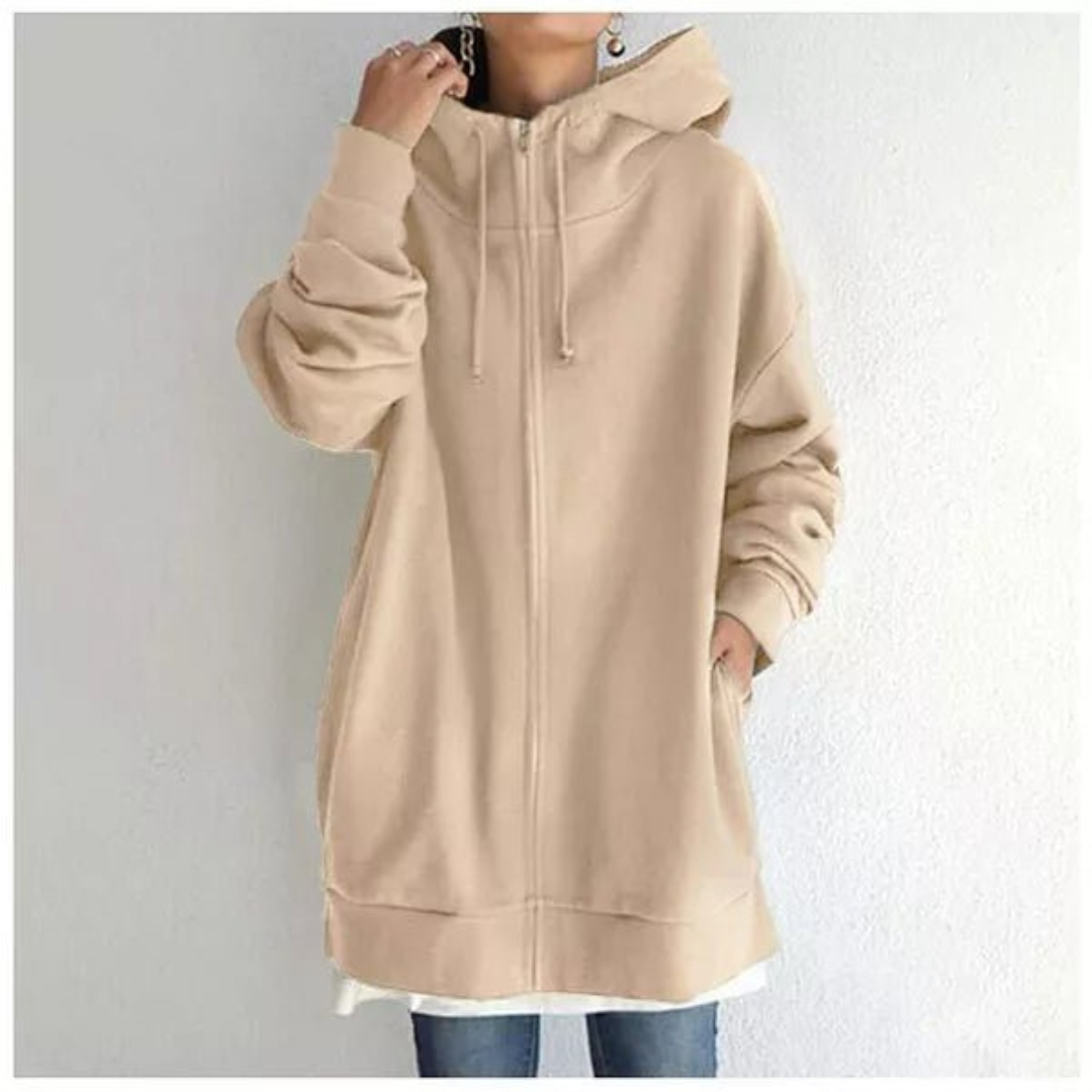 Frosthaven | Women's Long Hooded Sweatshirt | Cozy, Stylish, Comfortable