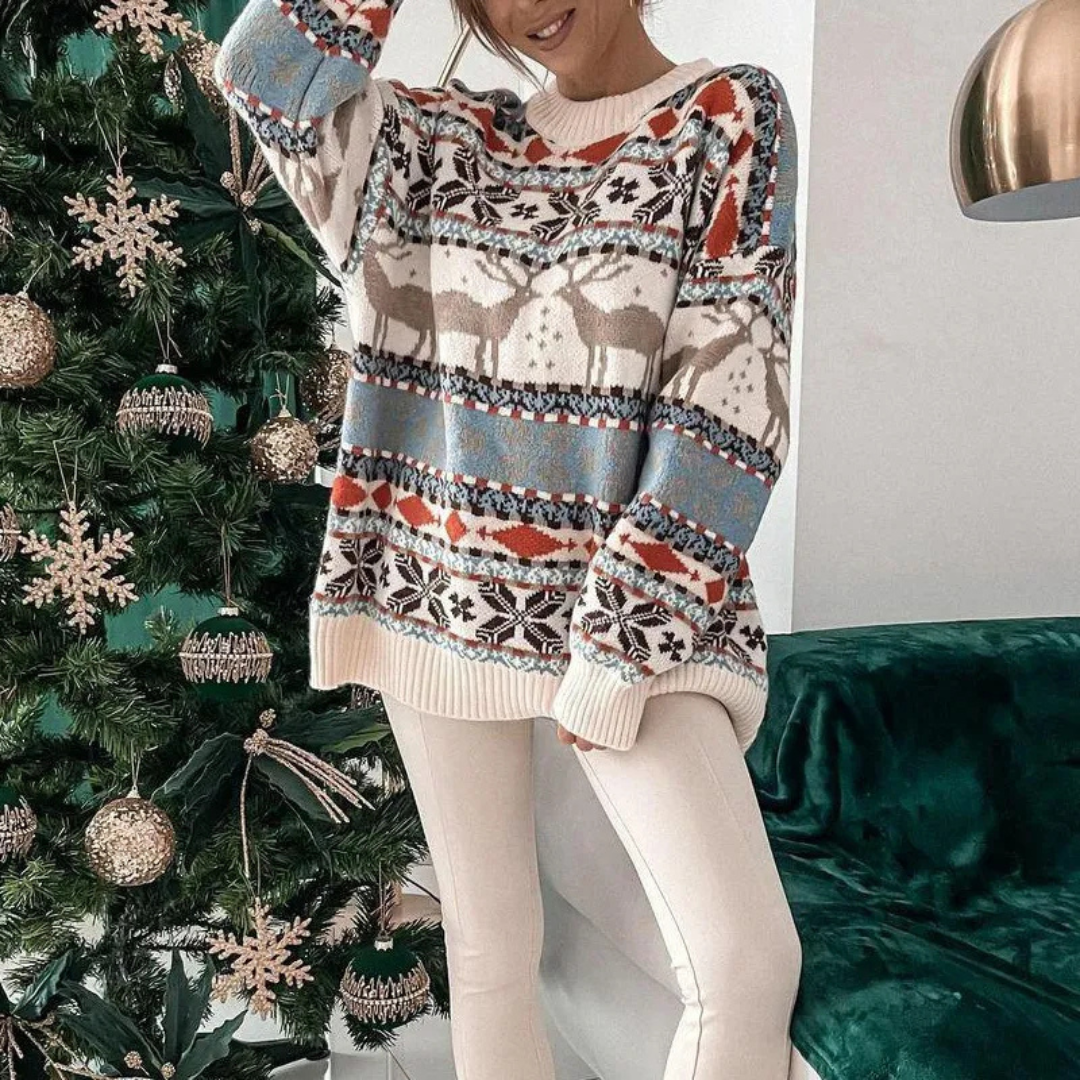 Lunaris | Women's Plus Size Winter Jumper | Festive, Cozy, Stylish