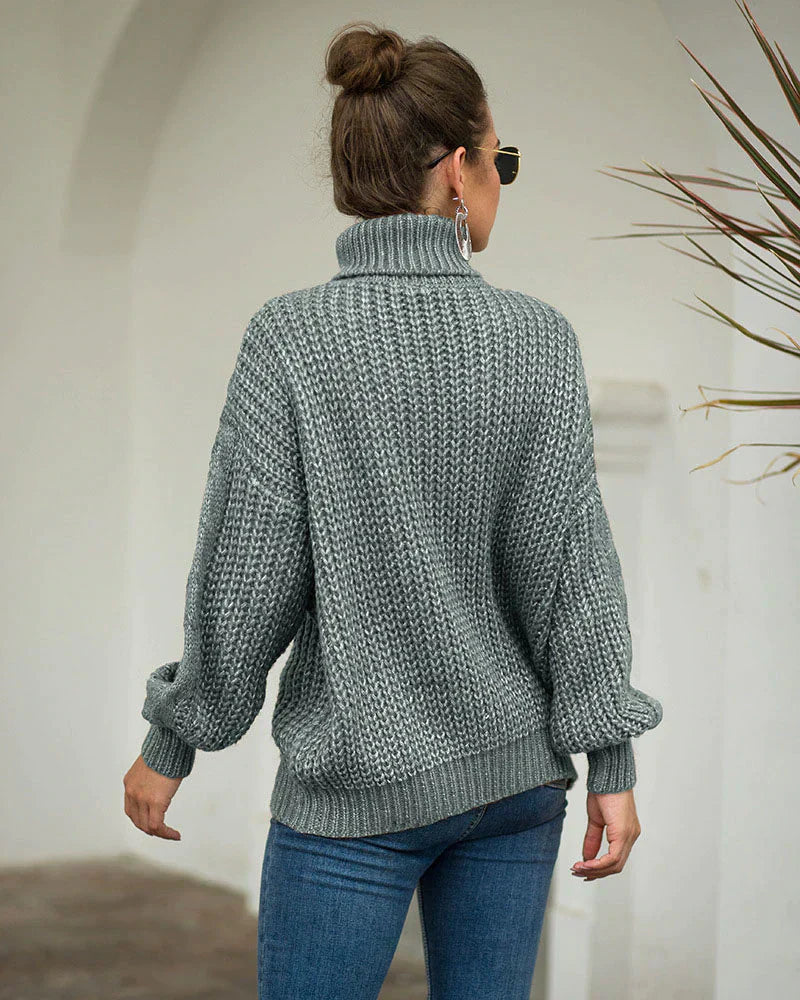 Lysander | Knitted High Neck Jumper for Women | Soft, Stylish, Versatile Design