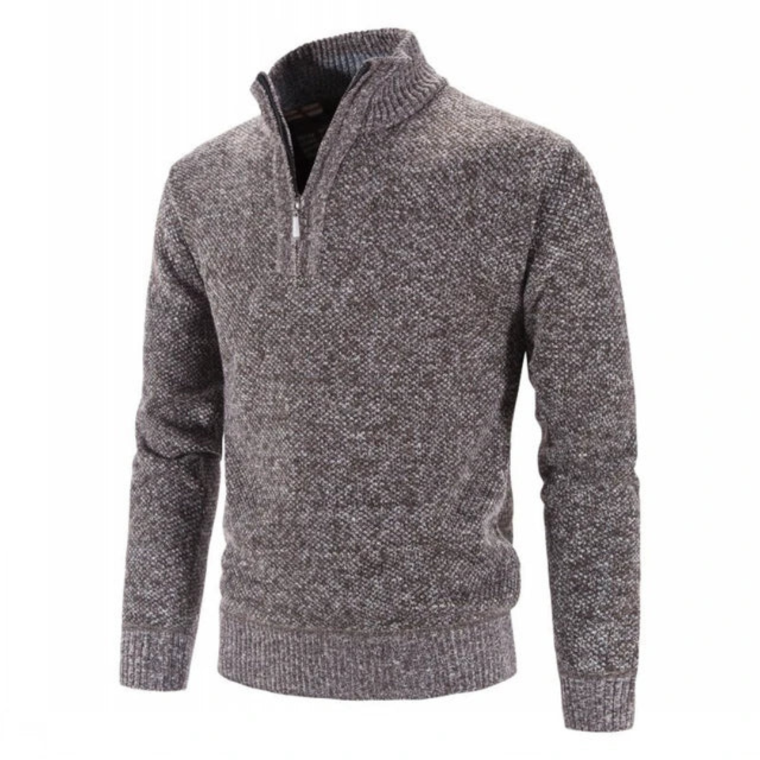 Bramwell | Men's Warm Knit Jumper | Half Zip, Stylish, Comfortable Fit