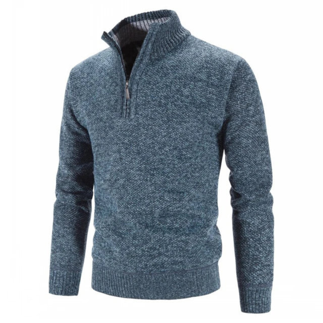 Bramwell | Men's Warm Knit Jumper | Half Zip, Stylish, Comfortable Fit