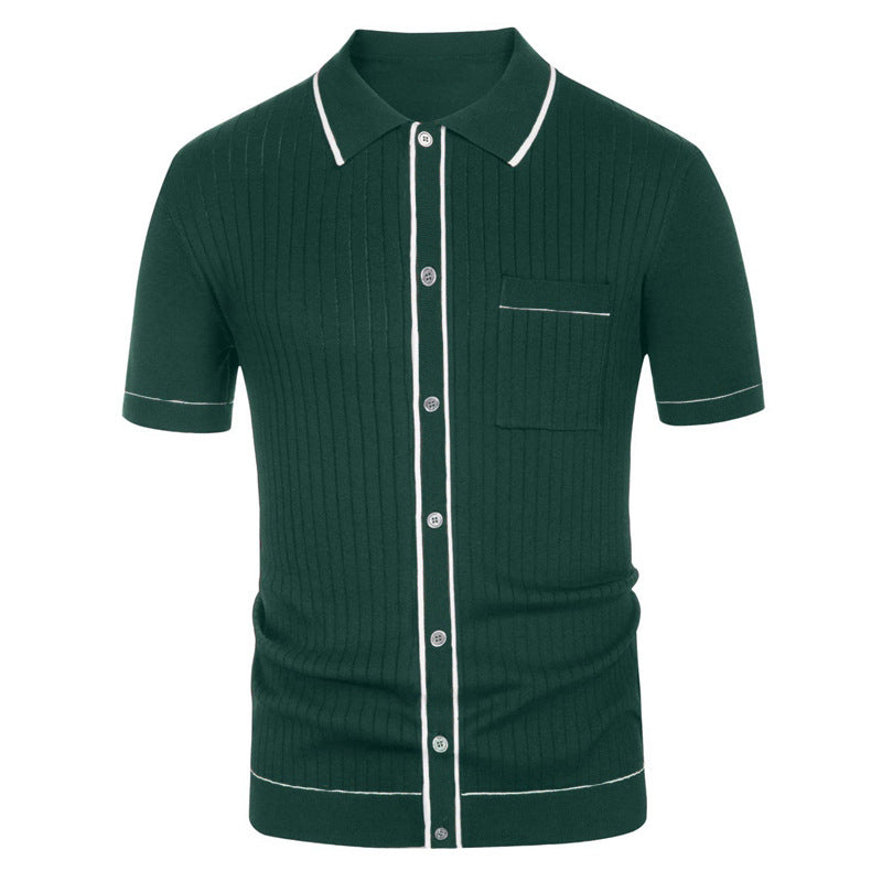 Bramley | Classic Casual Knitted Men's Shirt | Stylish, Comfortable, Versatile