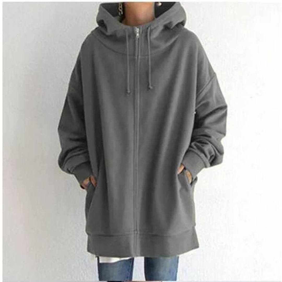 Frosthaven | Women's Long Hooded Sweatshirt | Cozy, Stylish, Comfortable