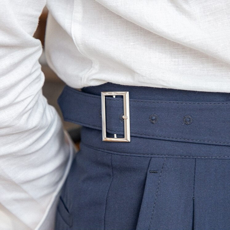 Benson | Classic Leather Belt Trousers | Stylish, Durable, Timeless Design