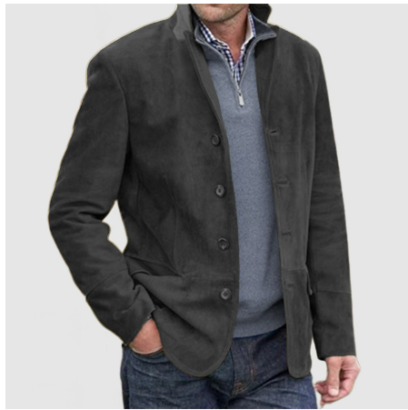 Alaric | Men's Stylish Overcoat | Buttoned, Warm, Elegant Design