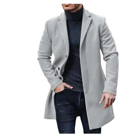 Bramwell | Men's Classic Long Overcoat | Stylish, Warm, and Versatile