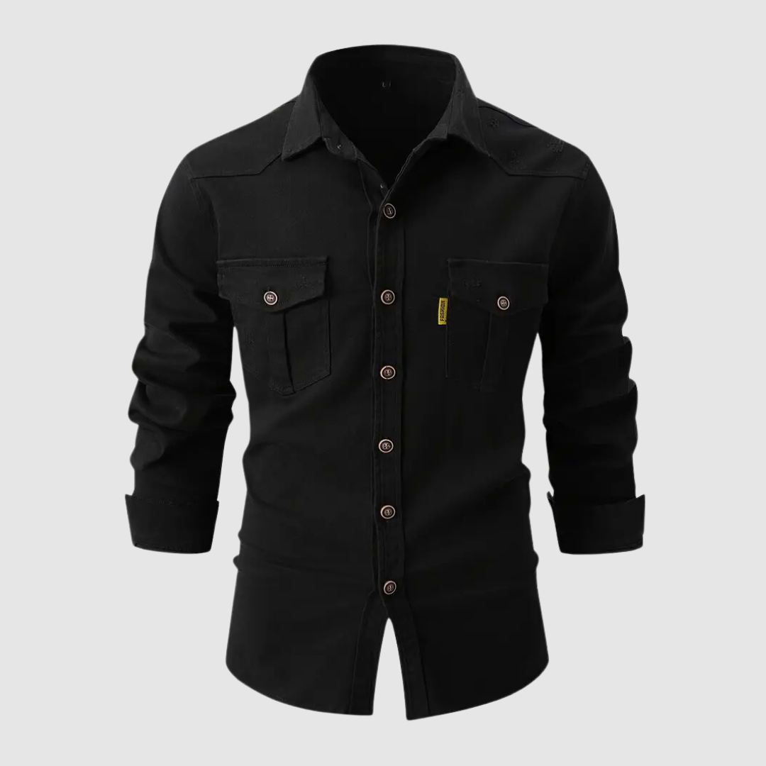 Bramwell | Men's Buttoned Down Padded Shirt | Long Sleeves, Stylish Fit