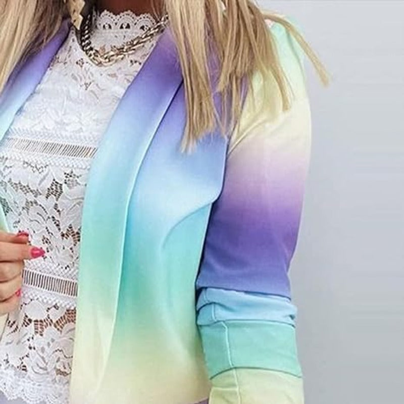 Lysandra | Women's Long Sleeve Tie-Dye Jacket | Stylish, Trendy, Versatile