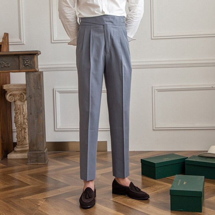 Benson | Classic Leather Belt Trousers | Stylish, Durable, Timeless Design