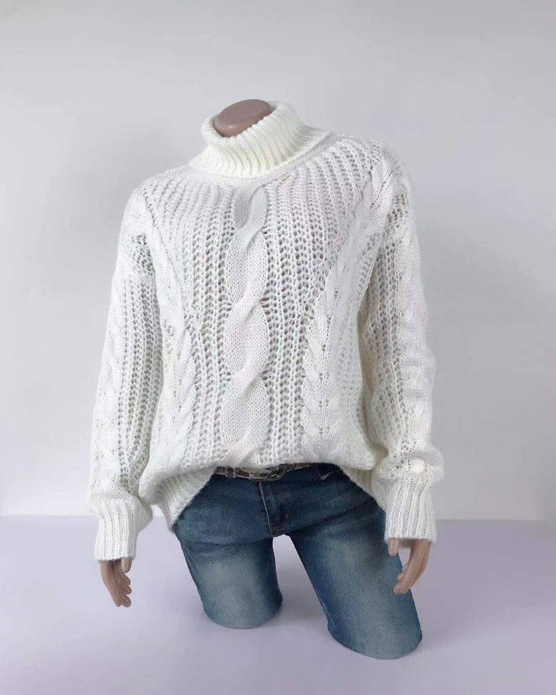 Lysander | Knitted High Neck Jumper for Women | Soft, Stylish, Versatile Design