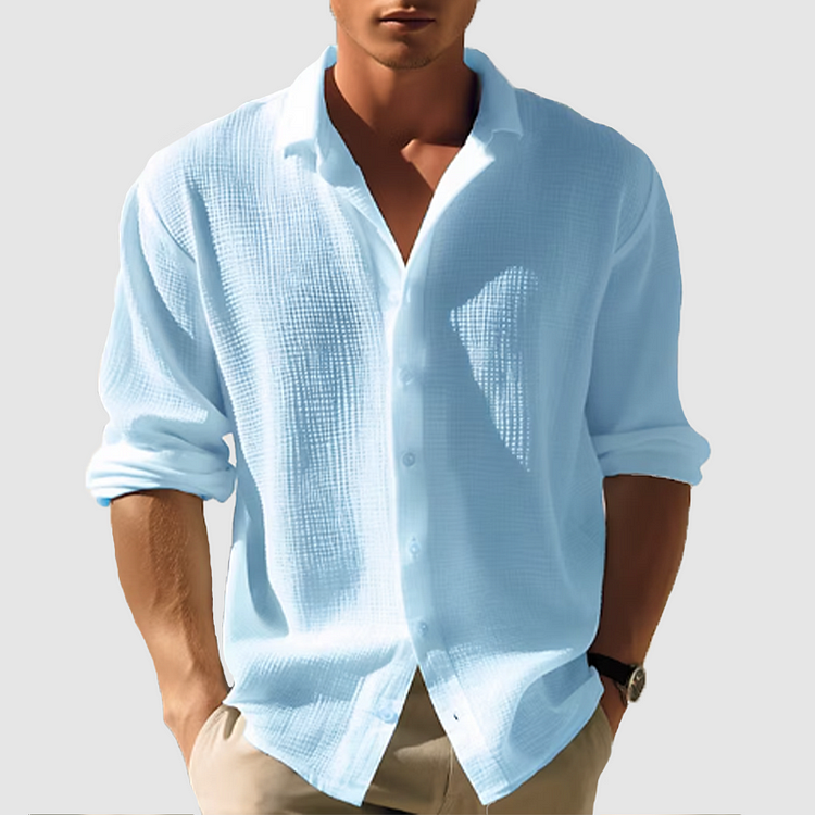 Harrison | Classic Long Sleeve Button-Up Shirt | Stylish, Versatile, Comfortable