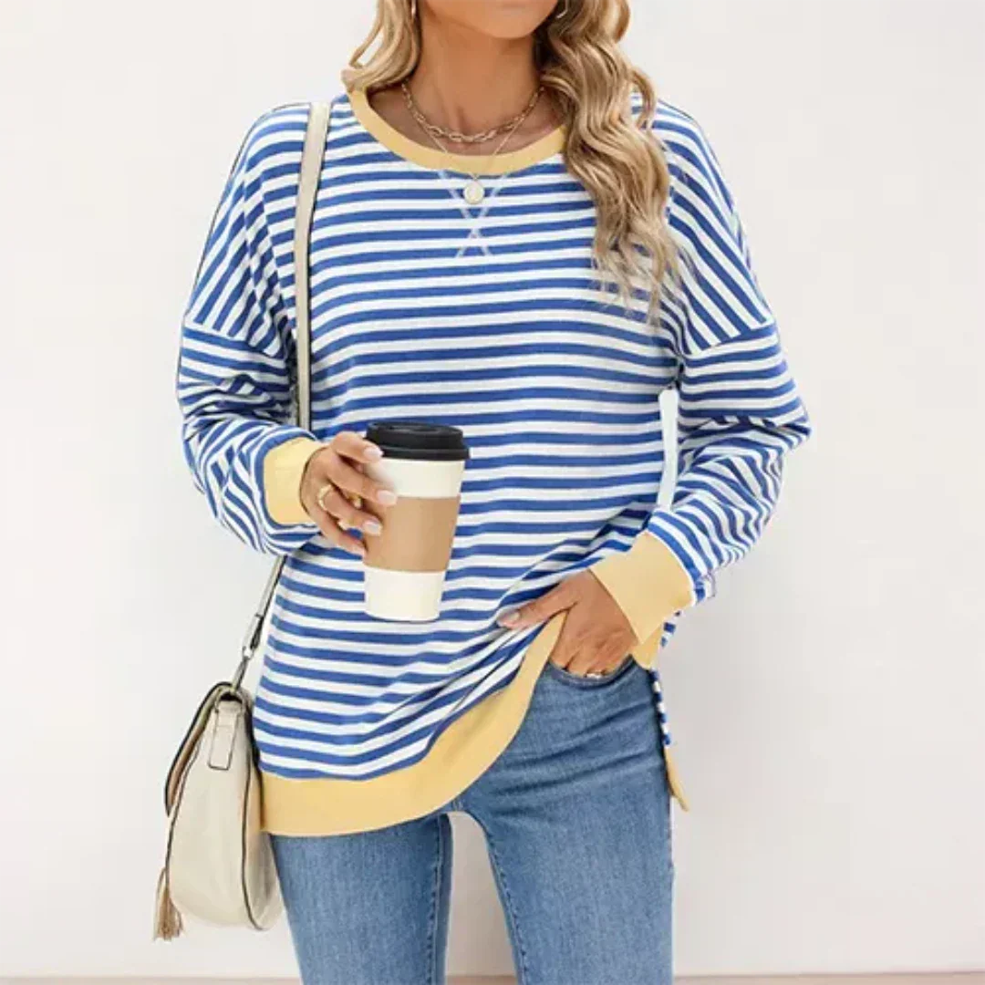 Bramblewood | Women's Stylish Striped Jumper | Cozy, Fashionable, Versatile