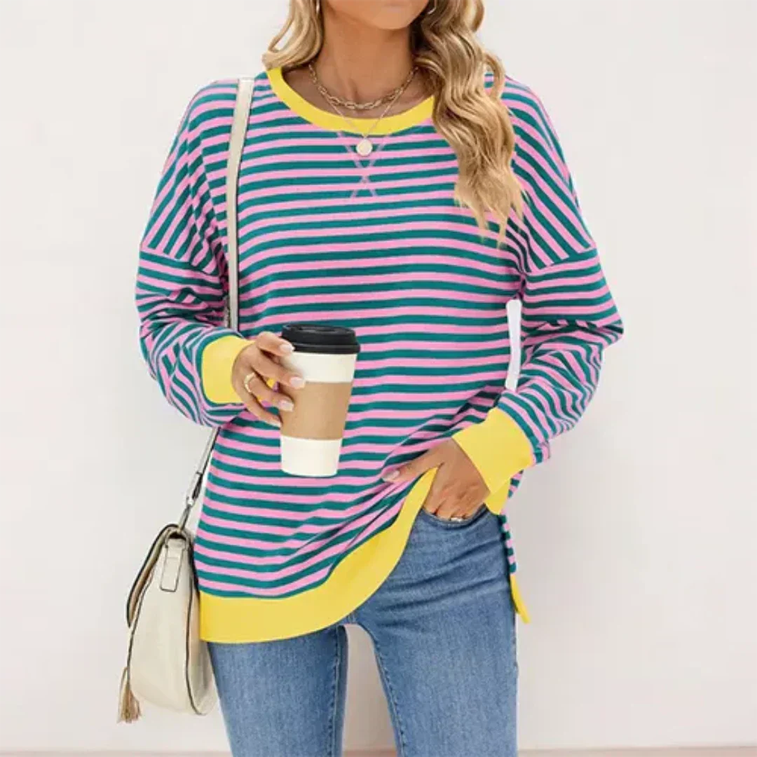 Bramblewood | Women's Stylish Striped Jumper | Cozy, Fashionable, Versatile