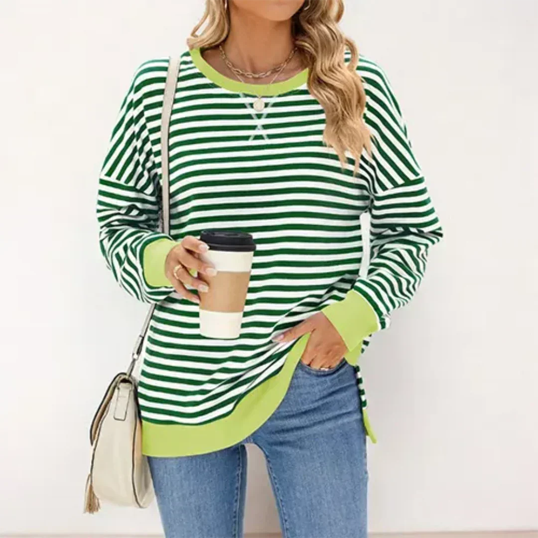 Bramblewood | Women's Stylish Striped Jumper | Cozy, Fashionable, Versatile