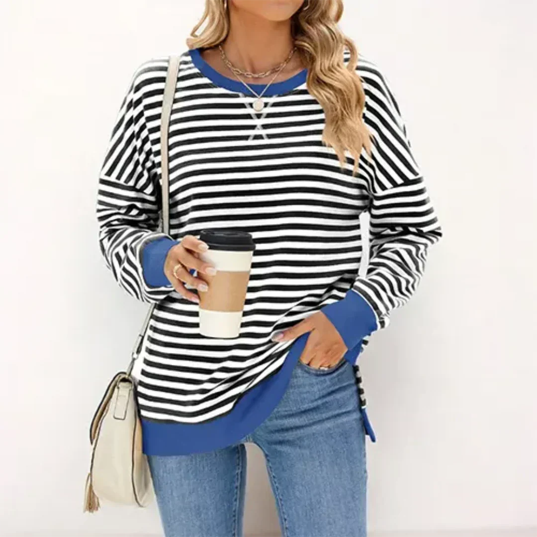 Bramblewood | Women's Stylish Striped Jumper | Cozy, Fashionable, Versatile