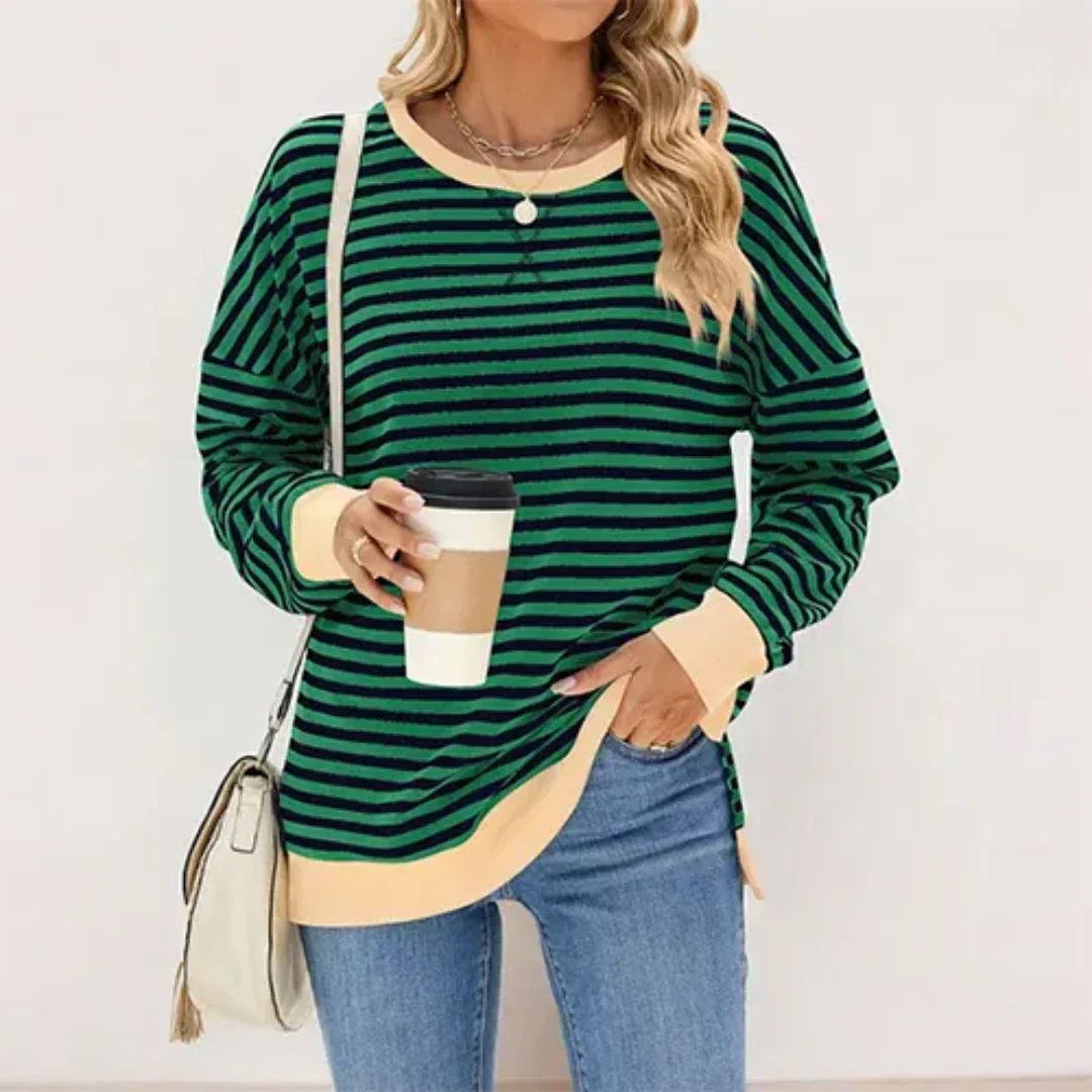 Bramblewood | Women's Stylish Striped Jumper | Cozy, Fashionable, Versatile